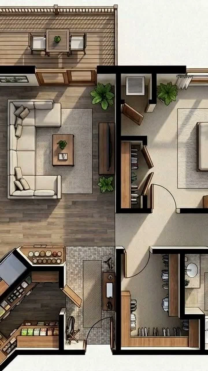 Vertical cinematic shot
